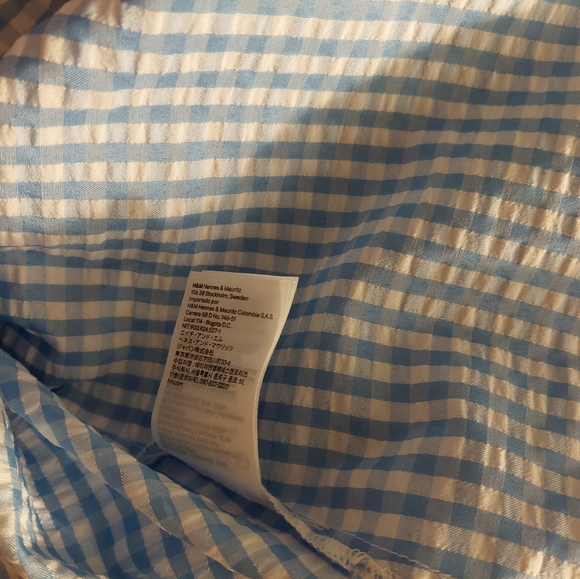 Blue plaid or gingham dress xs size - Picture 2 of 3